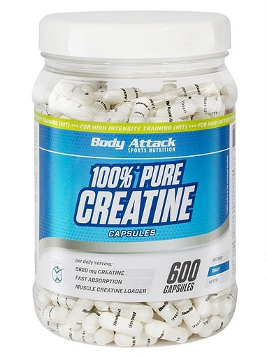 Body Attack 100% Pure Creatine 600 Kapseln