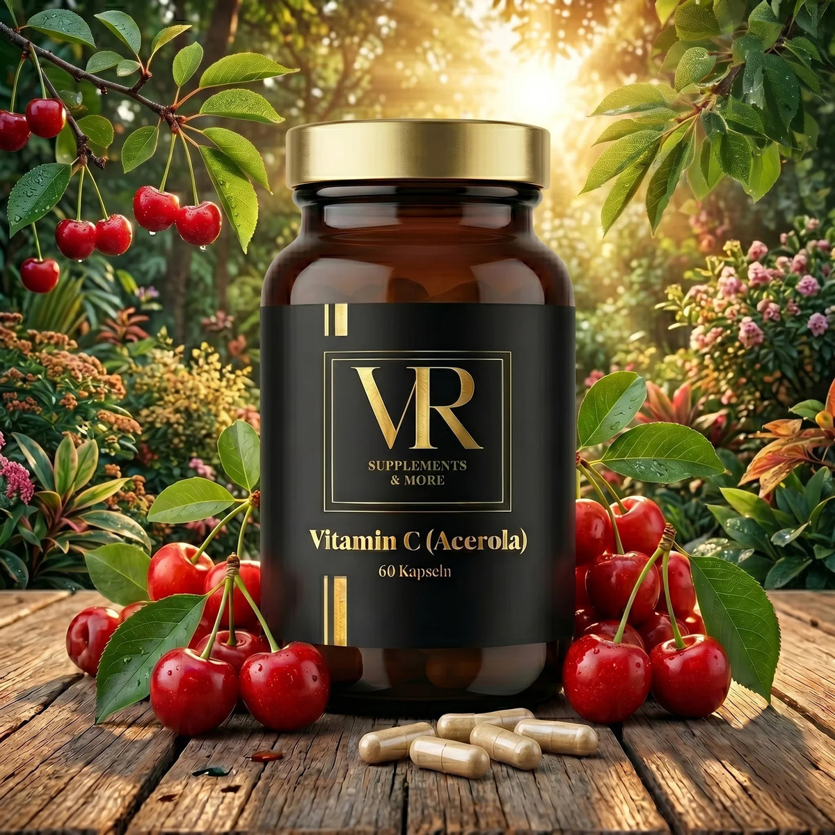 Vitamin C aus Acerola -- 60 Kapseln