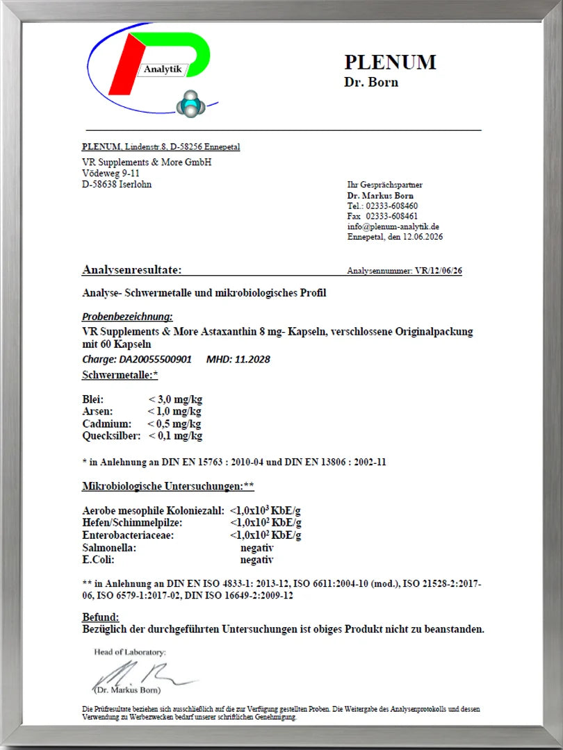 Astaxanthin 8 mg 60 Kapseln