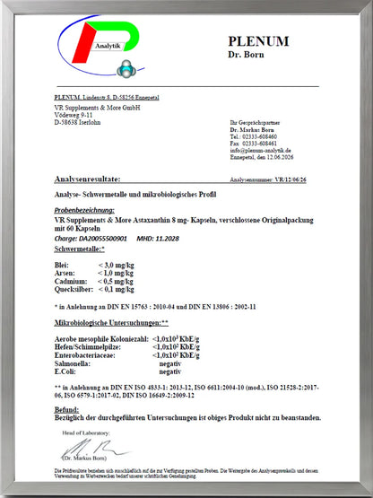 Astaxanthin 8 mg 60 Kapseln
