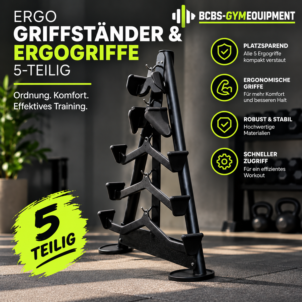 Komplettset Ergo Griffständer & Ergo Griffe Set 5-teilig