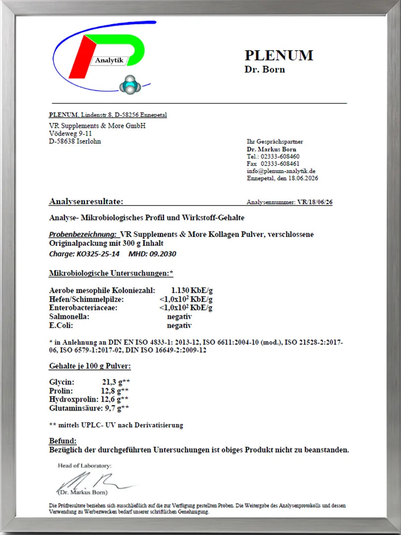 Kollagen Pulver (geschmacksneutral) 300g Beutel