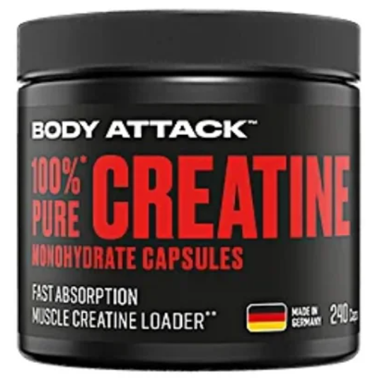 Body Attack 100% pure Creatine 240 Kapseln