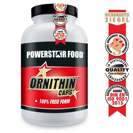 Powerstarfood ORNITHIN - L-Ornithin - 200 Kapseln